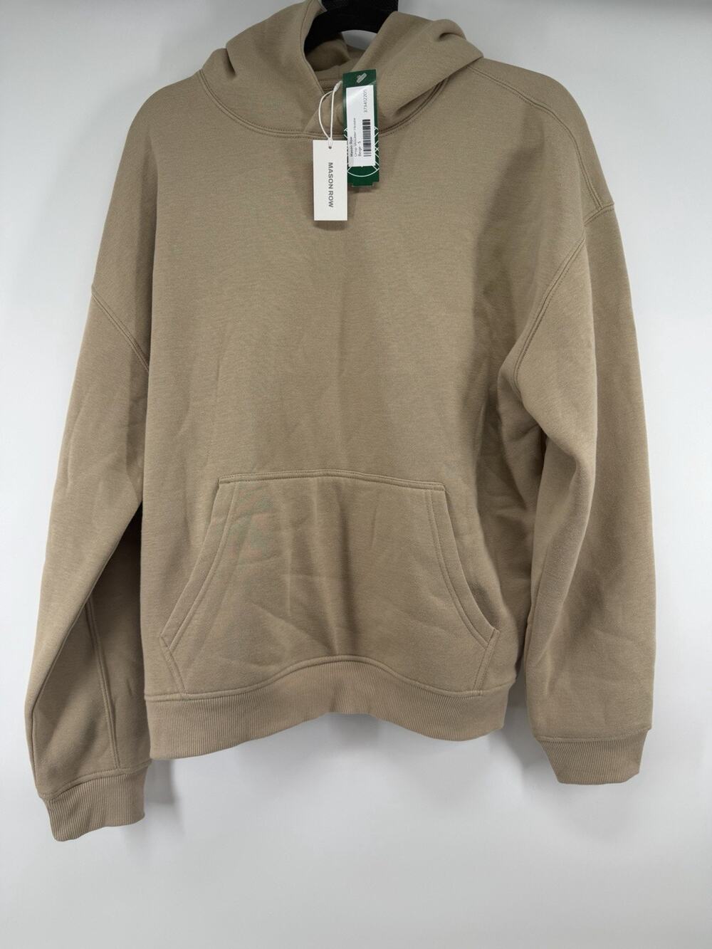 Mason Row Men's S Beige Drop Shoulder Hoodie NWT
